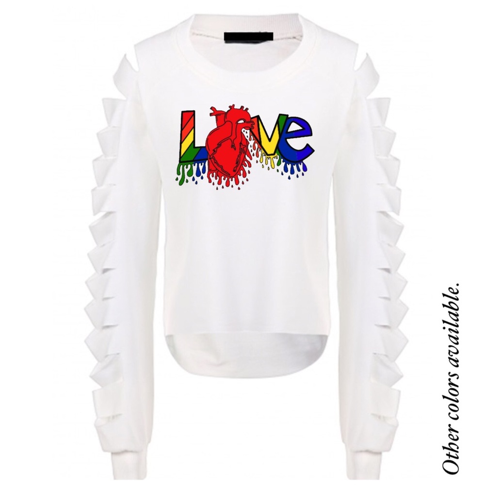 White Hi Lo Crop Top